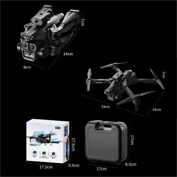 3D Printers & Quadcopters |   2023 K10 Max Mini Drone 8K Professional Grade Triple Camera Wide Angle Optical Flow Positioning Four Way Obstacle Avoidance Rc Quadcopter Drone 3D Printers & Quadcopters 3D Printers & Quadcopters