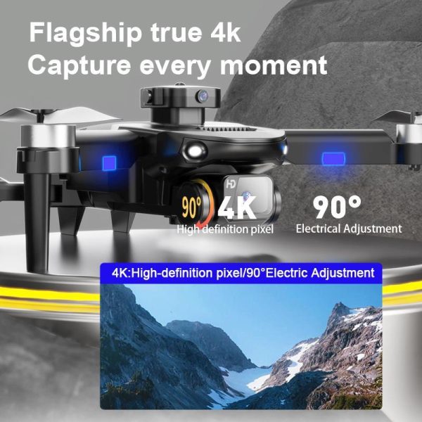 3D Printers & Quadcopters |   Brushless Drone, Front 4K Hd Camera, One-Touch Take-Off And Landing, 360° Flip, Four-Sided Obstacle Avoidance, With Three Batteries 3D Printers & Quadcopters 3D Printers & Quadcopters