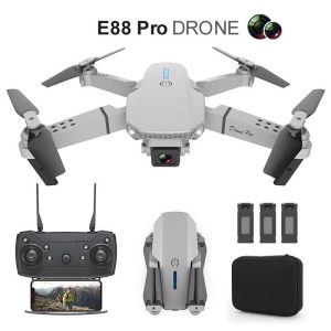 3D Printers & Quadcopters |   E88 1080P Dual-Lens Aerial Photography Drone Gravity-Sensing Small Filming Drone Anti-Shake Photography Rc Foldable Helicopter With 1/2/3 Batteries 3D Printers & Quadcopters 3D Printers & Quadcopters