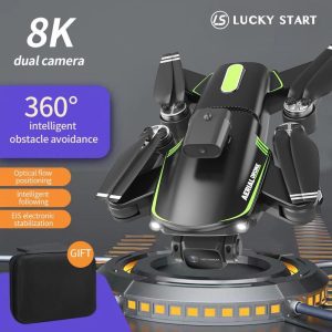 3D Printers & Quadcopters |   Lucky Start F166 8K Professional Drone Four-Sided Obstacle Avoidance Remote Control Dron 6K Hd Dual Camera Folding Quadcopter Toy Gift 3D Printers & Quadcopters 3D Printers & Quadcopters