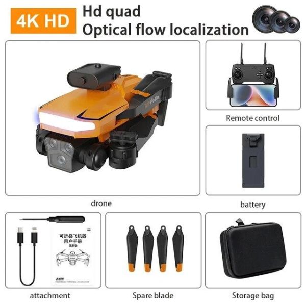 3D Printers & Quadcopters |   New P18 Uav Esc Dual Camera Brushless Optical Flow Positioning Wifi Fpv Fixed Height Obstacle Avoidance Rc Drone Quadcopter Children’s Toy Gift 3D Printers & Quadcopters 3D Printers & Quadcopters