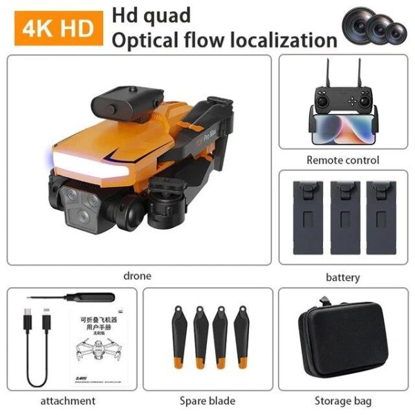 3D Printers & Quadcopters |   New P18 Uav Esc Dual Camera Brushless Optical Flow Positioning Wifi Fpv Fixed Height Obstacle Avoidance Rc Drone Quadcopter Children’s Toy Gift 3D Printers & Quadcopters 3D Printers & Quadcopters