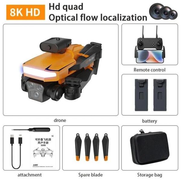 3D Printers & Quadcopters |   New P18 Uav Esc Dual Camera Brushless Optical Flow Positioning Wifi Fpv Fixed Height Obstacle Avoidance Rc Drone Quadcopter Children’s Toy Gift 3D Printers & Quadcopters 3D Printers & Quadcopters