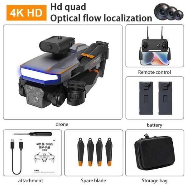 3D Printers & Quadcopters |   New P18 Uav Esc Dual Camera Brushless Optical Flow Positioning Wifi Fpv Fixed Height Obstacle Avoidance Rc Drone Quadcopter Children’s Toy Gift 3D Printers & Quadcopters 3D Printers & Quadcopters