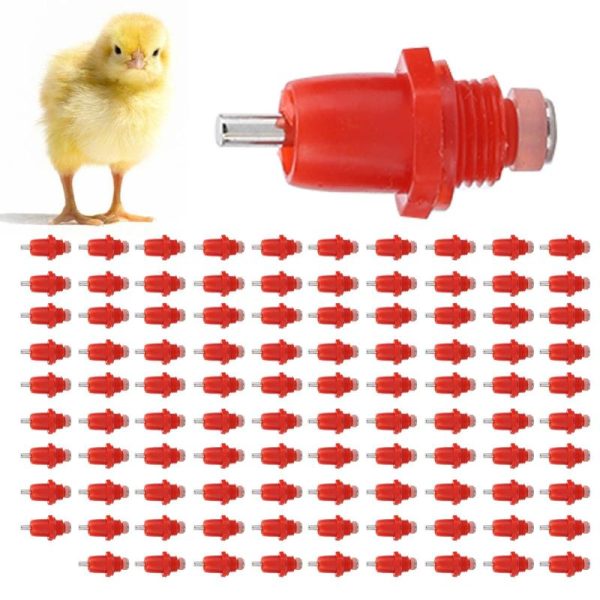 Animals & Insects |   100Pcs Poultry Screwnippler Waterer Chicken Automatic Water Feeder Drinker Animals & Insects Animals & Insects