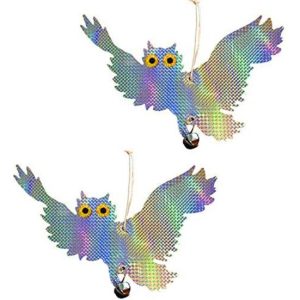 Animals & Insects |   2Pcs Bird Repellent Device Owl Reflectors Orchard Balcony Garden Decoration Animals & Insects Animals & Insects