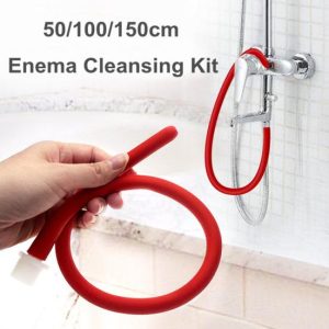 Bathroom Products |   50/100/150cm  Long Silicone Nozzle Enema Tube Cleaning Cleaner Douche Soft Safety Bathroom Products Bathroom Products