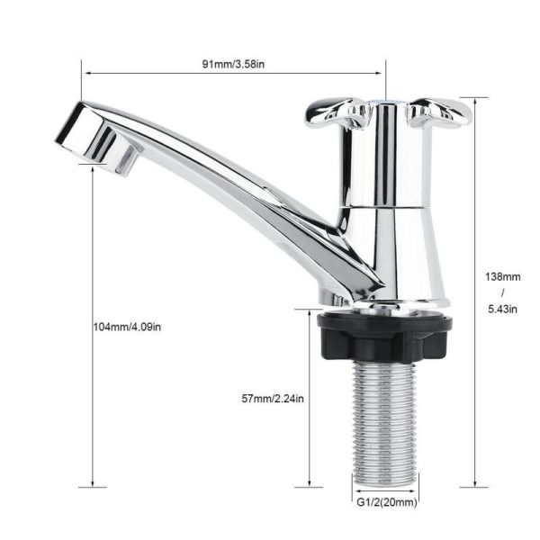 Bathroom Products |   Abs Plastic Single Cold Faucet Water Tap Bathroom Basin Kitchen Sink Accessories Bathroom Products Bathroom Products