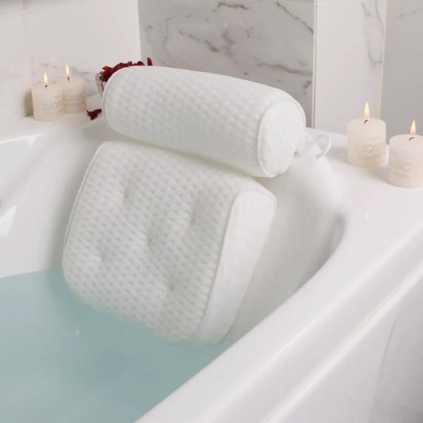 Bathroom Products |   Bath Pillow For Bathtub Support Neck,Head And Back With Non-Slip Suction Cups Air Mesh Bathtub Pillow Bathroom Products Bathroom Products