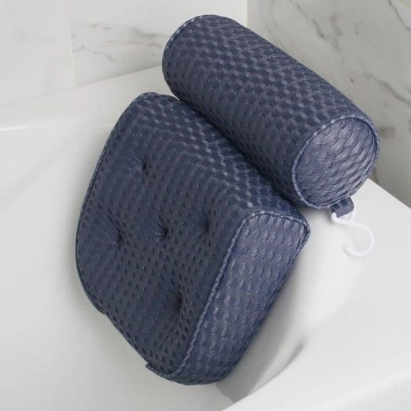 Bathroom Products |   Bath Pillow For Bathtub Support Neck,Head And Back With Non-Slip Suction Cups Air Mesh Bathtub Pillow Bathroom Products Bathroom Products