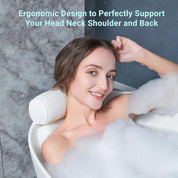 Bathroom Products |   Bath Pillow For Bathtub Support Neck,Head And Back With Non-Slip Suction Cups Air Mesh Bathtub Pillow Bathroom Products Bathroom Products