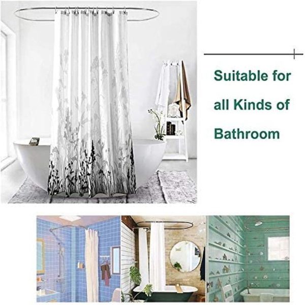 Bathroom Products |   Home Decor Waterproof Shower Curtain Set With 12 Hooks Toilet Covers Bath Mats For Bathroom Non Slip Rug Carpet Polyester Fabric Washable Bathroom Products Bathroom Products