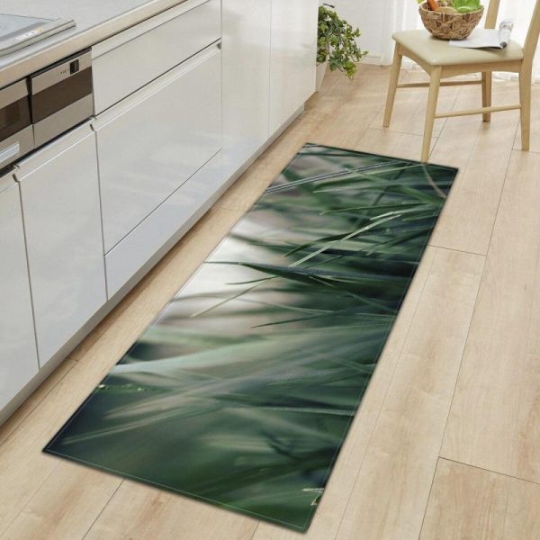 Bathroom Products |   Kitchen Doormat 3D Green Grass Bamboo Print Floor Mat Hallway Living Room Balcony Bath Mat Non Slip Area Rugs Bathroom  Carpet Bathroom Products Bathroom Products