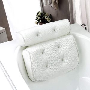 Bathroom Products |   Spa 3D Mesh Bath Tub Pillow Neck Relax Home Massage Cushion W/6 Suction Cups Bathroom Products Bathroom Products