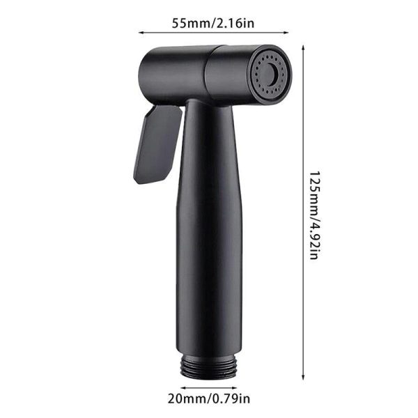 Bathroom Products |   Stainless Steel Portable Bidet Sprayer Cold Bathroom Bidet Faucet Valve Jet Set Ass Shower Enema Black Bathroom Products Bathroom Products