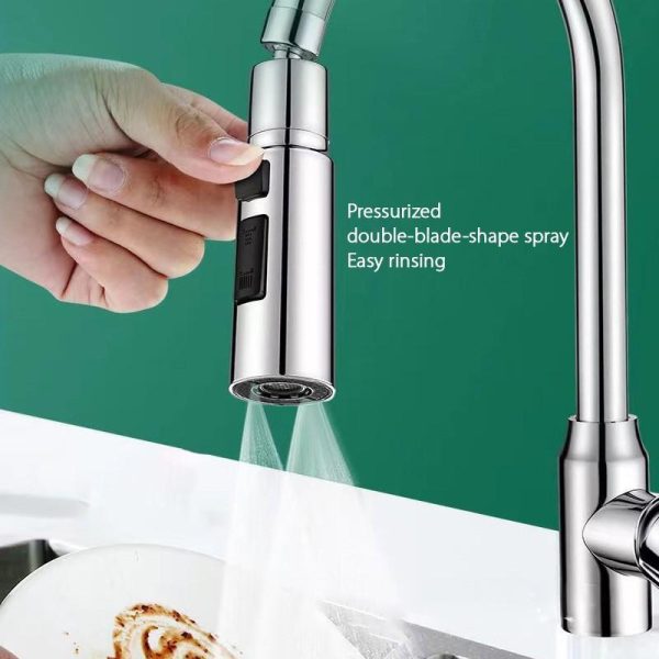 Bathroom Products |   Universal Faucet  Extender 3 Gear Adjustment Faucet Pressurized Shower Rotate Extension Faucet Bathroom Products Bathroom Products