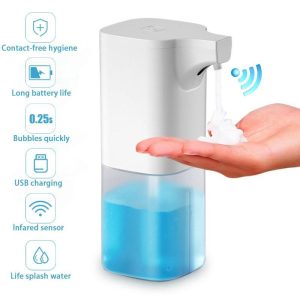 Bathroom Products |   Upgrade Automatic Soap Liquid Dispensers Smart Home Bathroom Shower Gel Foam Usb Rechargable Electric Hand Sanitizer Infrared Sensor Washing Machine Bathroom Products Bathroom Products