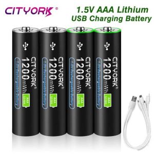 Batteries & Spare Parts |   1.5V Aaa Li-Ion Rechargeable Battery Aaa 3A Usb Charging Lithium Batteries With Usb Cable For Remote Control Mouse Toys Batteries & Spare Parts Batteries & Spare Parts