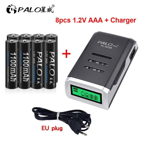 Batteries & Spare Parts |   1100Mah Aaa Rechargeable Battery 1.2V Ni-Mh Aaa Battery Batteries Aaa+Lcd Display Charger For Nimh Nicd Aa Aaa Battery Batteries & Spare Parts Batteries & Spare Parts