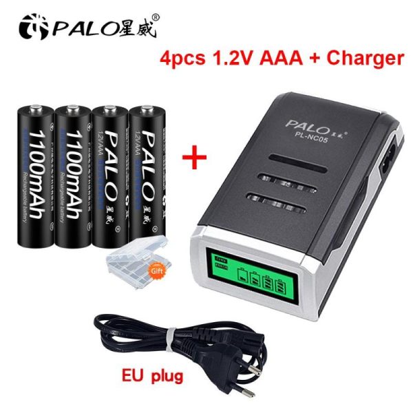 Batteries & Spare Parts |   1100Mah Aaa Rechargeable Battery 1.2V Ni-Mh Aaa Battery Batteries Aaa+Lcd Display Charger For Nimh Nicd Aa Aaa Battery Batteries & Spare Parts Batteries & Spare Parts