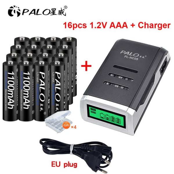 Batteries & Spare Parts |   1100Mah Aaa Rechargeable Battery 1.2V Ni-Mh Aaa Battery Batteries Aaa+Lcd Display Charger For Nimh Nicd Aa Aaa Battery Batteries & Spare Parts Batteries & Spare Parts