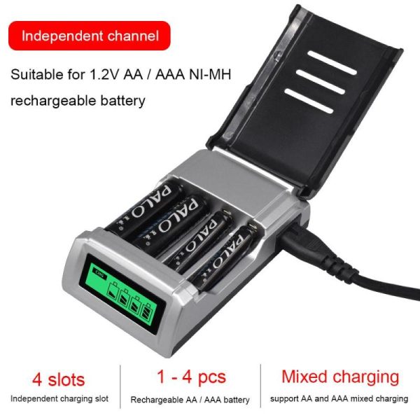 Batteries & Spare Parts |   1100Mah Aaa Rechargeable Battery 1.2V Ni-Mh Aaa Battery Batteries Aaa+Lcd Display Charger For Nimh Nicd Aa Aaa Battery Batteries & Spare Parts Batteries & Spare Parts