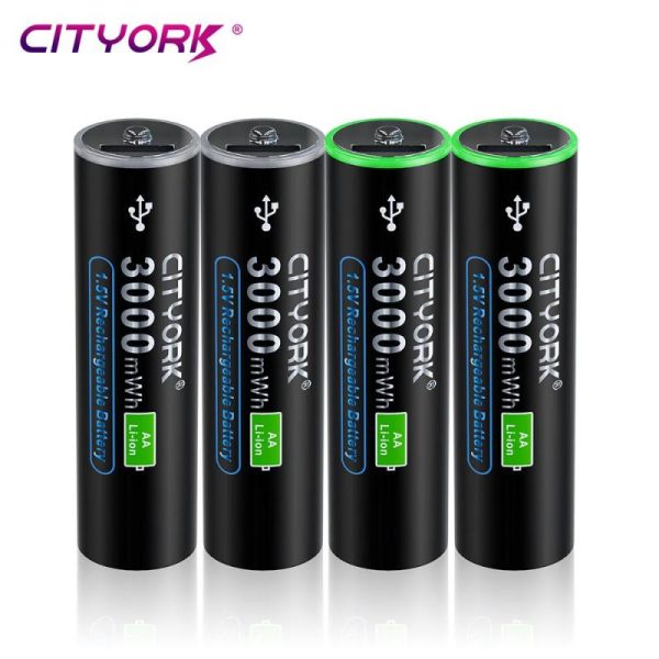 Batteries & Spare Parts |   Cityork 1.5V Aa Lithium Ion Rechargerable Battery Micro Usb Fast Charging Aa Batteri+Usb Cable For Keyboard Remote Control Toy Batteries & Spare Parts Batteries & Spare Parts