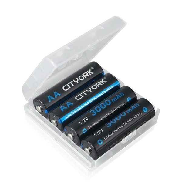 Batteries & Spare Parts |   Cityork Aa Battery Nimh Aa 3000Mah 1.2V 2A Ni-Mh Aa Rechargeable Battery  With 1.2V Usb Aa Aaa Battery Charger Batteries & Spare Parts Batteries & Spare Parts