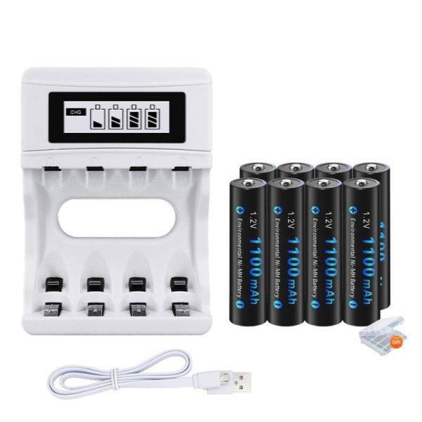 Batteries & Spare Parts |   Cityork Aa Battery Nimh Aa 3000Mah 1.2V 2A Ni-Mh Aa Rechargeable Battery  With 1.2V Usb Aa Aaa Battery Charger Batteries & Spare Parts Batteries & Spare Parts