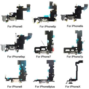 Batteries & Spare Parts |   Dreamplanet Phone Charging Port Flex Cable Headphone Jack Replacement For Iphone 6 6S 7 8 X Batteries & Spare Parts Batteries & Spare Parts