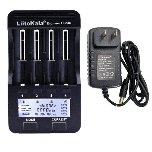 Batteries & Spare Parts |   Liitokala Lii-500 Test Capacity Lcd Nimh Lithium 18650 Battery Usb Charger For 26650 Aa Aaa 18350 Batteries & Spare Parts Batteries & Spare Parts