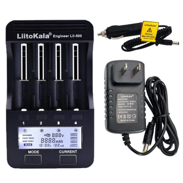 Batteries & Spare Parts |   Liitokala Lii-500 Test Capacity Lcd Nimh Lithium 18650 Battery Usb Charger For 26650 Aa Aaa 18350 Batteries & Spare Parts Batteries & Spare Parts