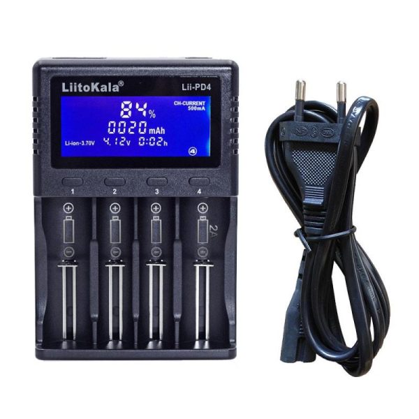 Batteries & Spare Parts |   Liitokala Lii-Pd4 Lcd Nimh Liion Battery  2A Output Charger For 3.7V 18650  21700 26650 1.2V Aa Aaa Batteries & Spare Parts Batteries & Spare Parts