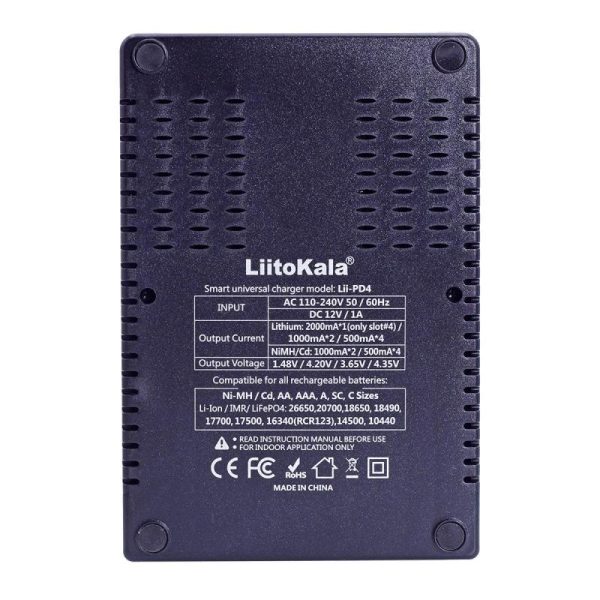 Batteries & Spare Parts |   Liitokala Lii-Pd4 Lcd Nimh Liion Battery  2A Output Charger For 3.7V 18650  21700 26650 1.2V Aa Aaa Batteries & Spare Parts Batteries & Spare Parts