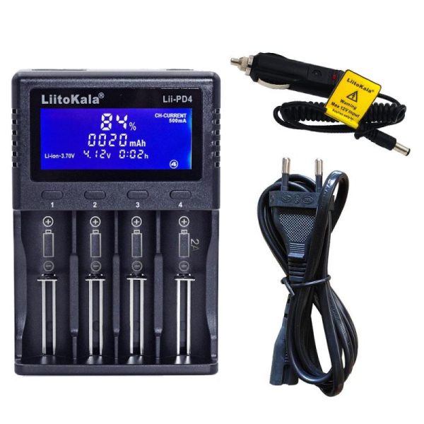 Batteries & Spare Parts |   Liitokala Lii-Pd4 Lcd Nimh Liion Battery  2A Output Charger For 3.7V 18650  21700 26650 1.2V Aa Aaa Batteries & Spare Parts Batteries & Spare Parts