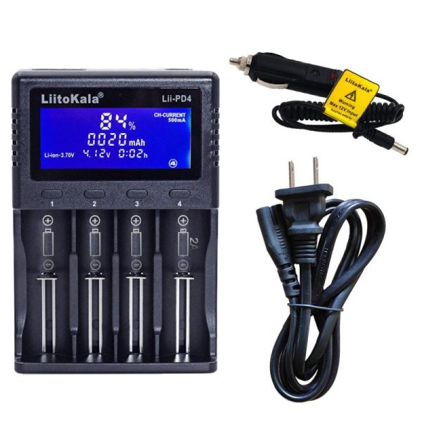 Batteries & Spare Parts |   Liitokala Lii-Pd4 Lcd Nimh Liion Battery  2A Output Charger For 3.7V 18650  21700 26650 1.2V Aa Aaa Batteries & Spare Parts Batteries & Spare Parts