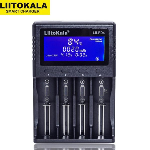 Batteries & Spare Parts |   Liitokala Lii-Pd4 Lcd Nimh Liion Battery  2A Output Charger For 3.7V 18650  21700 26650 1.2V Aa Aaa Batteries & Spare Parts Batteries & Spare Parts