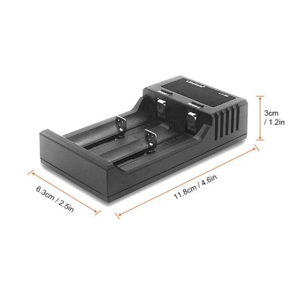 Batteries & Spare Parts |   Liitokala Lii-S2 Battery Charger Lcd 2 Slots For 18650 26650 21700 18350 Aa Aa Lithium Nimh Battery Auto-Polarity Detector Charger Batteries & Spare Parts Batteries & Spare Parts