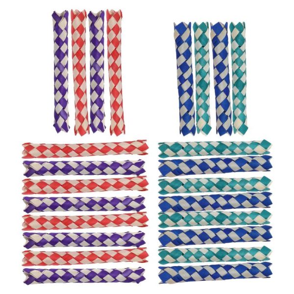 Birds |   24Pcs Finger Traps Birds Parrots Chew Toy Chinese Bamboo Traps  Toy For Kids Parties Birds Birds