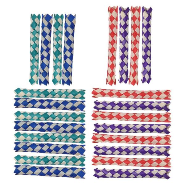 Birds |   24Pcs Finger Traps Birds Parrots Chew Toy Chinese Bamboo Traps  Toy For Kids Parties Birds Birds