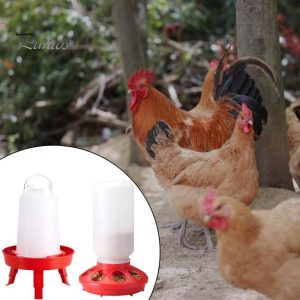 Birds |   Chicken Feeder Foldable Legs Design Chicken Waterer Large Capacity Poultry Water Feeder For Home Farm Yard Birds Birds