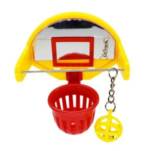 Birds |   Funny Parrot Birds Toys Mini Basketball Hoop Props Parakeet Bell Ball Chew Toy Birds Birds