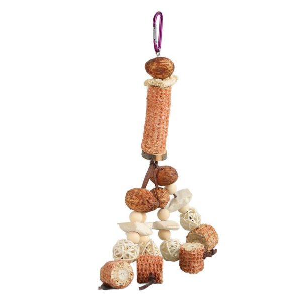 Birds |   Parrot Hanging Chewing Toys Corn Cob Rattan Ball Molar Treats Toy Bird Cage Accessories For Relieve Birds Birds