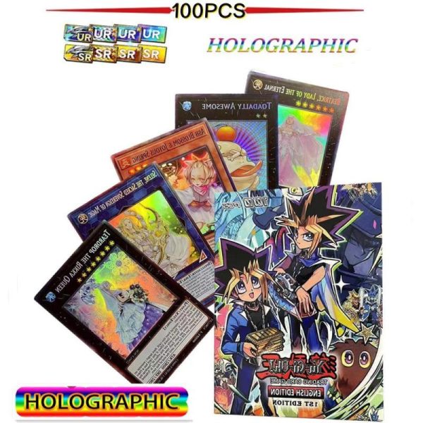 Board Games |   English Yu Gi Oh Game Card Trading Card Game Shiny Collection 100Pcs No Repeat Board Games Board Games