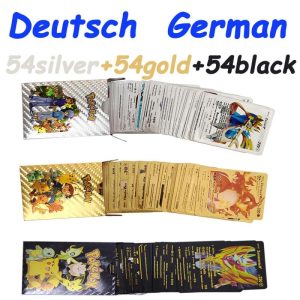 Board Games |   German Pokemon Cards Gold Sliver Black Karten Deutsch Vmax Gx Energy Charizar Pikachu Rare Collection Battle Trainer Card Gift Board Games Board Games