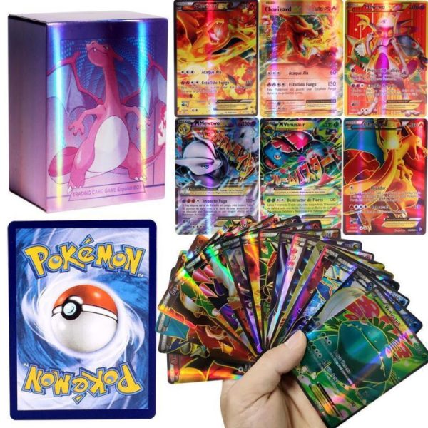 Board Games |   New Pokemon Cards Shining Vstar Gx Ex Vmax Mega Tag Team Energy Trainer Charizard Pikachu Rare Trading Card Game Kids Toys Gift Board Games Board Games