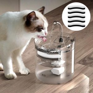 Cats |   5Pcs Pet Fountain Filters High Density Dual Filtration System Sponge Cat Water Cats Cats