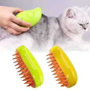 Cats |   Cat & Dog Grooming Comb With Electric Spray Water Spray Soft Silicone Depilation Brush Kitten Pet Bath Brush Grooming Supplies Cats Cats