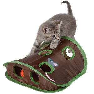 Cats |   Cat Mice Toy Hide & Seek Game Collapsible Puzzle Exercise Toy 9 Holes Mouse Hunt With Bells Cats Cats