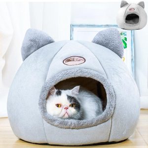 Cats |   Cute Pet Cat Dog Nest Warm Soft Sleeping Bed Cave Washable Breathable Cat House Cats Cats